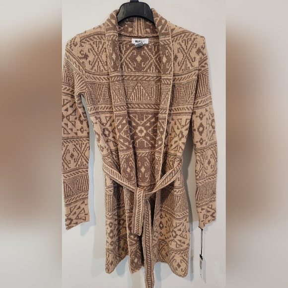 WILLAIM RAST Brown Aztec sweater Small size NWT - Picture 2 of 7